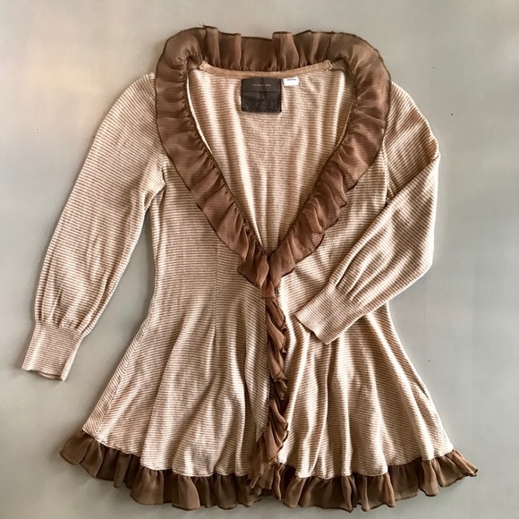 Anthropologie Sweaters - Anthropologie Cardigan Ruffle Detail